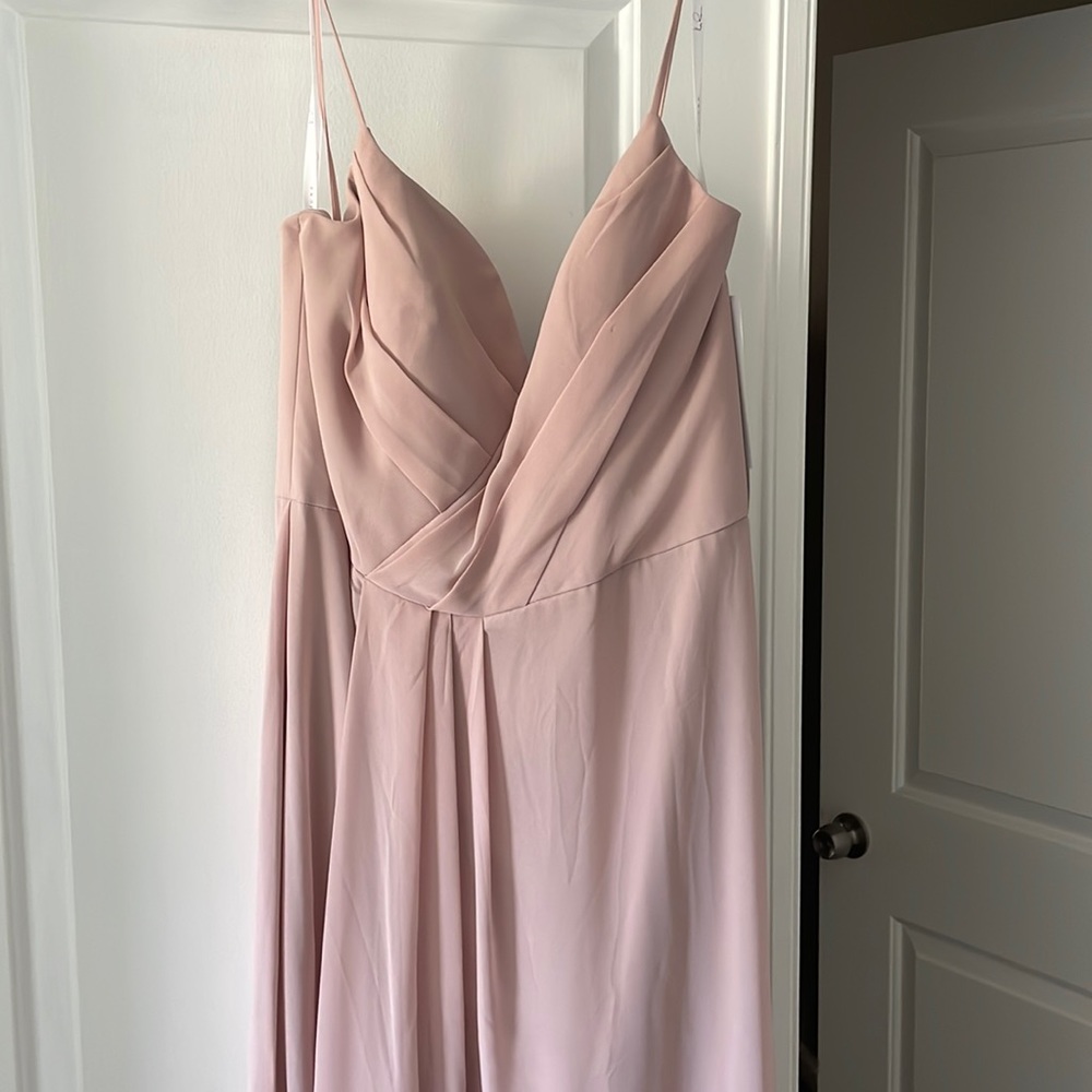 Hayley Paige Dusty Rose bridesmaid dress